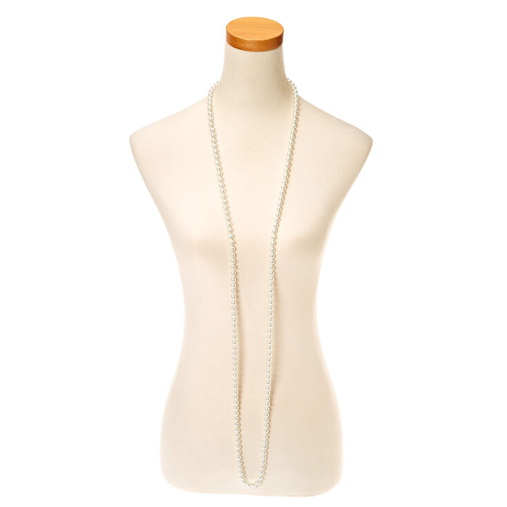 Pearl Long Necklace - Ivory,