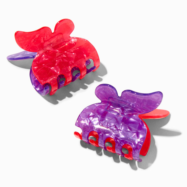 MeganPlays&trade; Claire&#39;s Exclusive Butterfly Hair Claw Clips - 2 Pack,