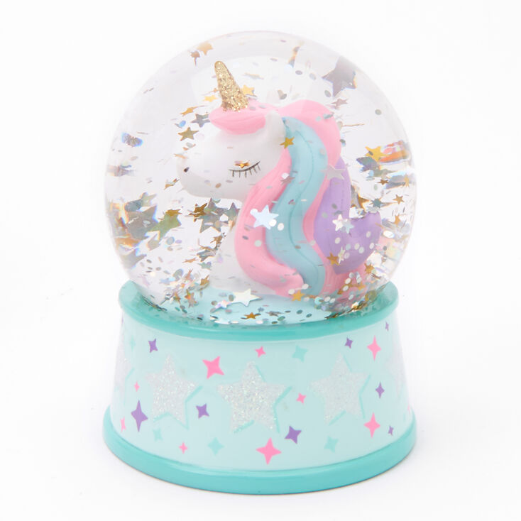 Rainbow Unicorn Mini Snowglobe - Mint,