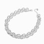 Silver-tone Chunky Round Chain Necklace ,
