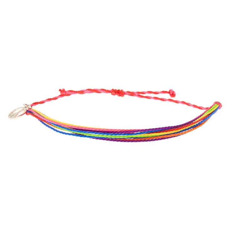 Rainbow Thread Adjustable Bracelet | Claire's