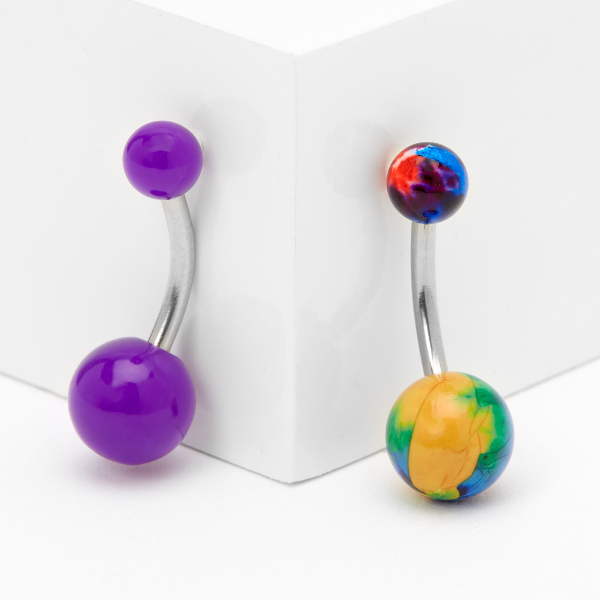Tie dye hotsell belly button rings