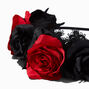 Red &amp; Black Roses Headband,