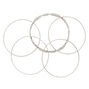 Silver Filigree Bangle Bracelets - 5 Pack,