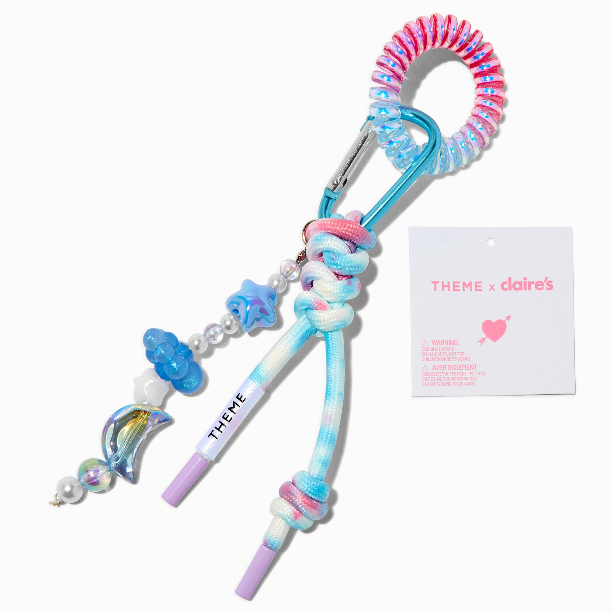 T H E M E x Claire's Blue Celestial Cluster Keychain,