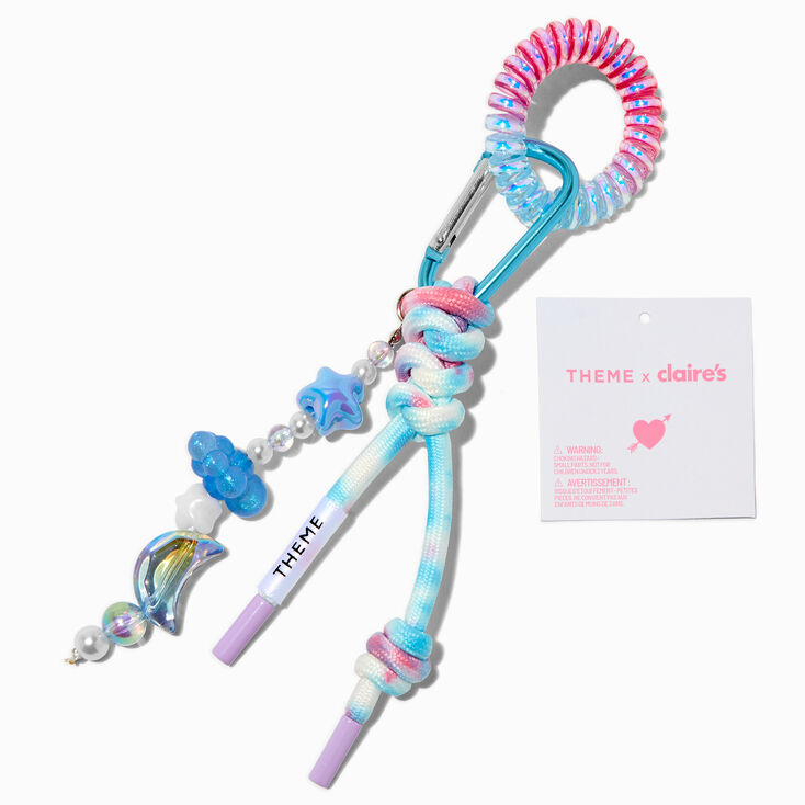 T H E M E x Claire&#39;s Blue Celestial Cluster Keychain,