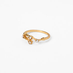 Gold Embellished Celestial Midi Ring,