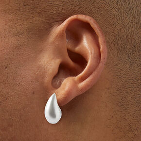 White Teardrop Pearl 20mm Stud Earrings ,