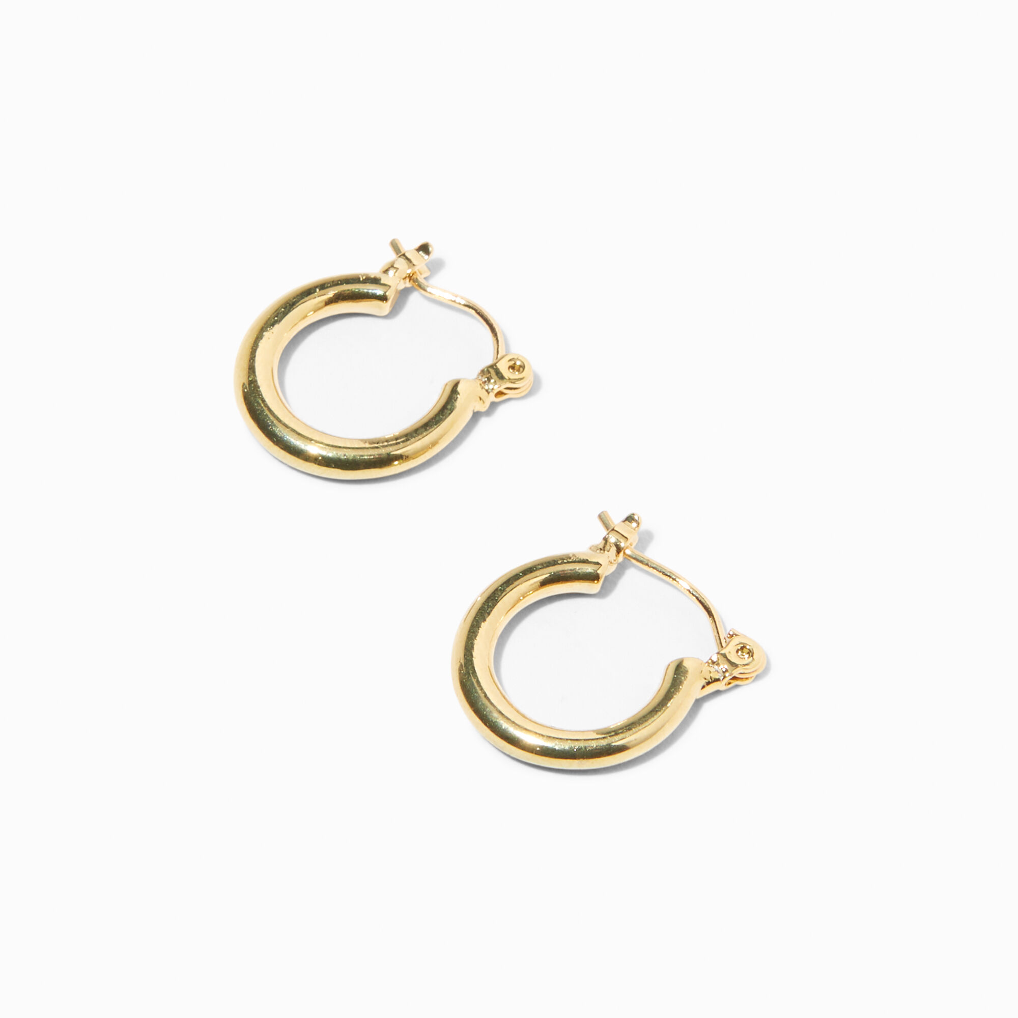 Claire's gold hoop earrings on sale