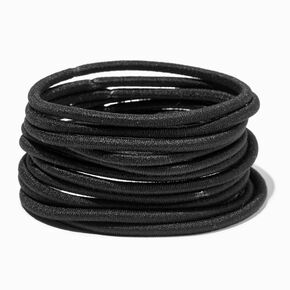 Black Full Hair XL Hair Ties - 12 Pack,