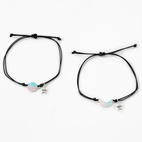 Best Friends Moon and Planet Bracelets - 2 Pack,