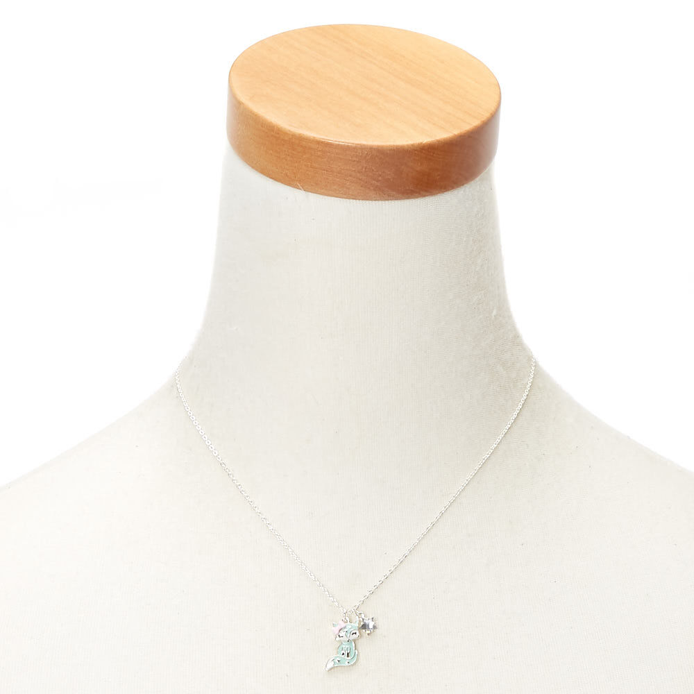 Trixie the Fox Pendant Necklace - Mint,