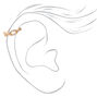 Gold 18G Chain Link Helix Hoop Earring,