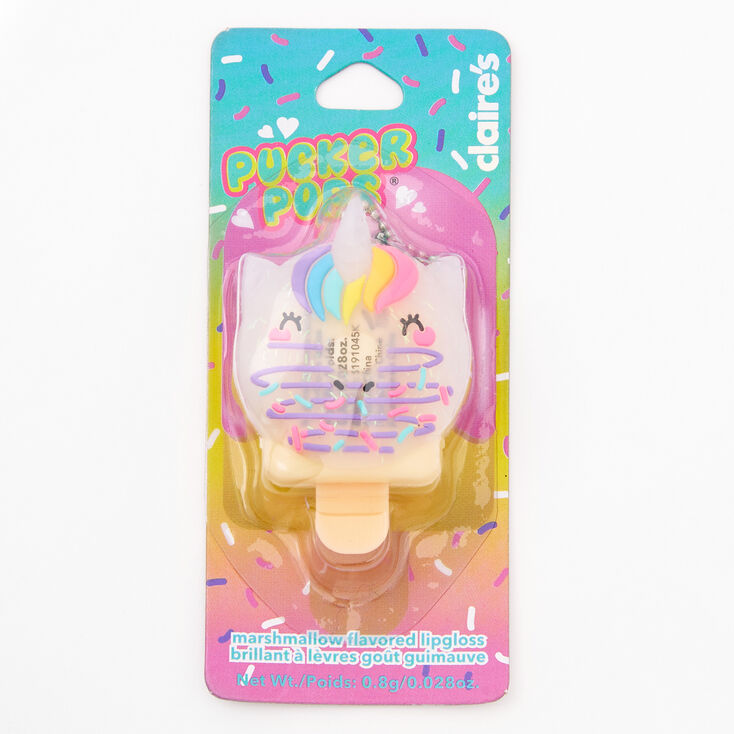 Pucker Pops Unicorn Donut Lip Gloss - Marshmallow,
