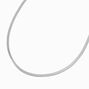 Silver-tone Basic Snake Chain Necklace,