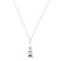 Silver Eiffel Tower Pendant Necklace,