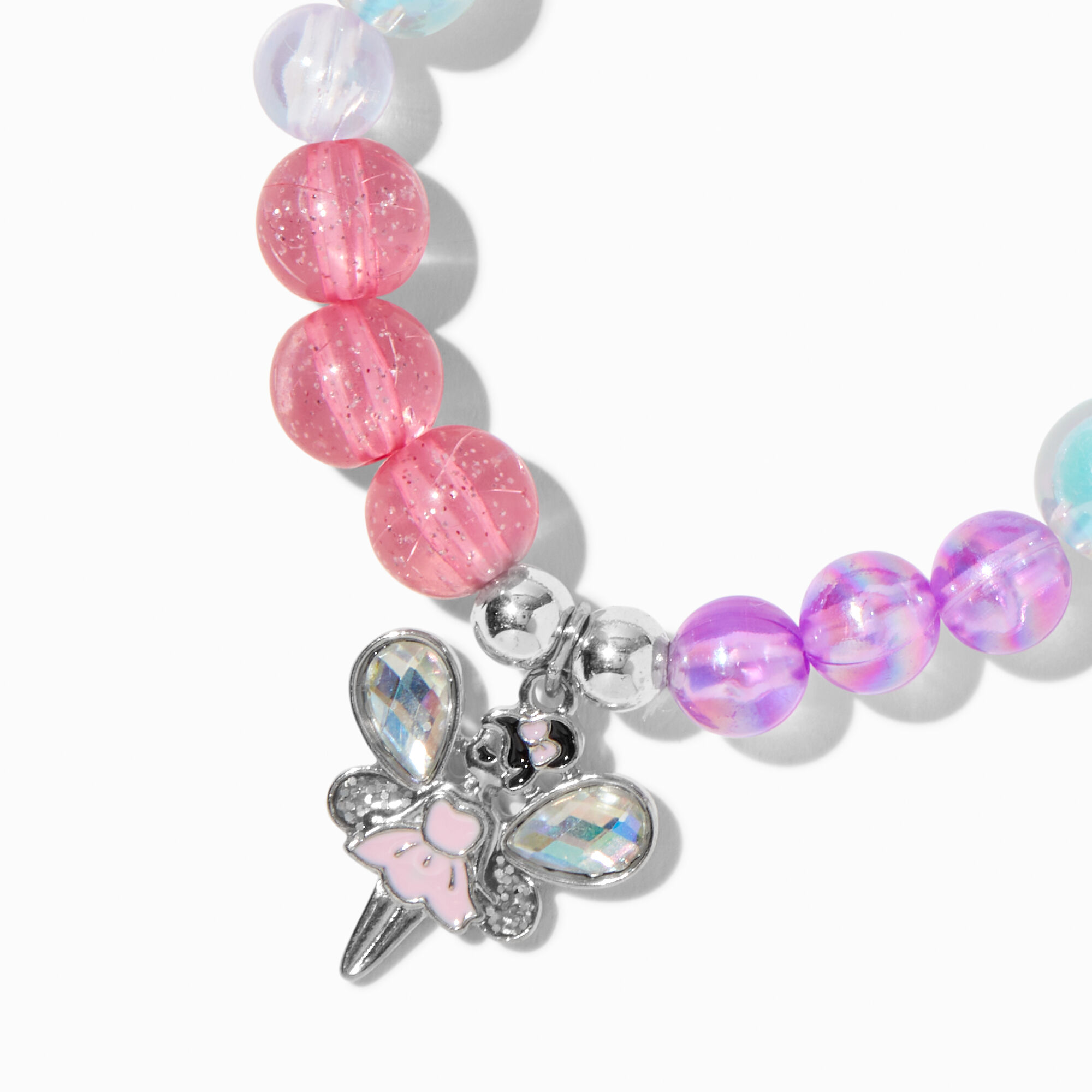 Claire's Club Fairy Beaded Stretch Bracelets - 3 Pack,