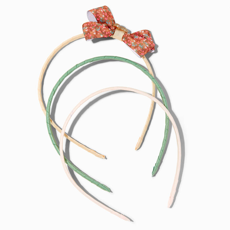Claire&#39;s Club Woodland Critter Loopy Bow Headbands - 3 Pack,