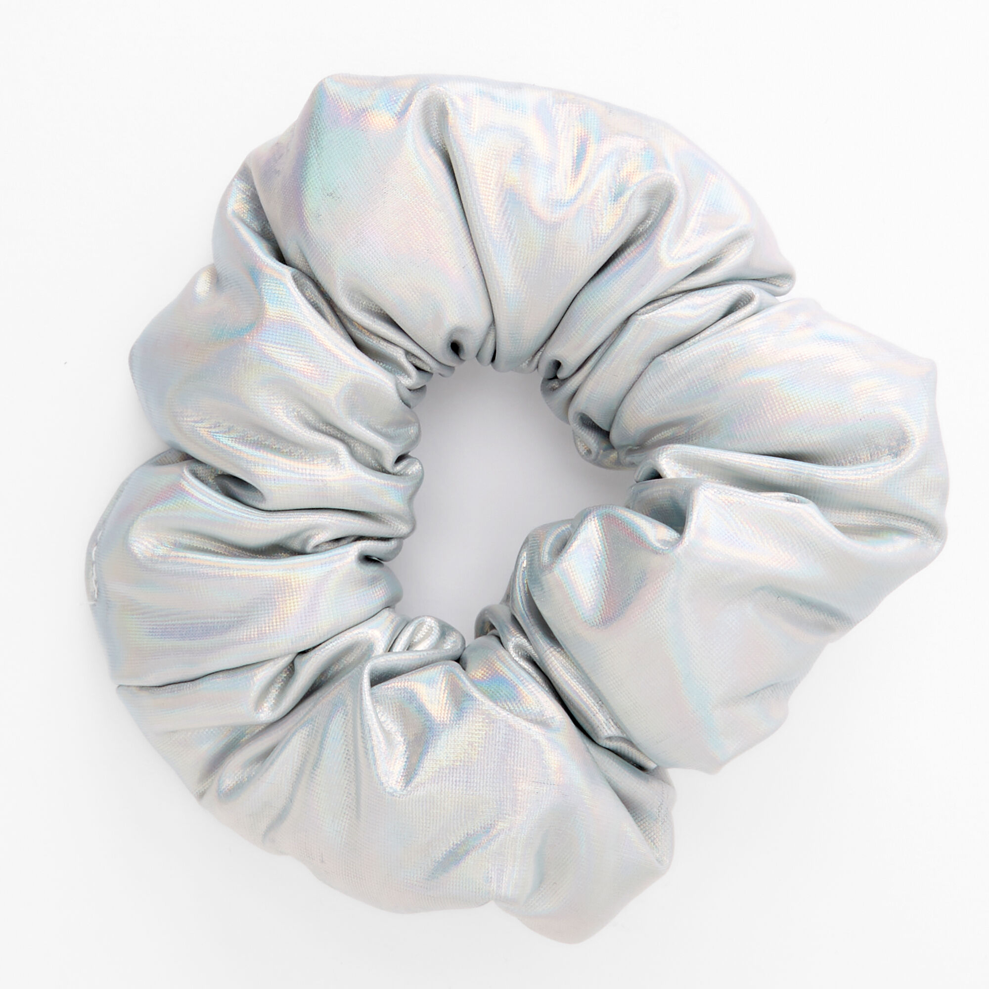 Medium Puffy Holographic Hair Scrunchie,