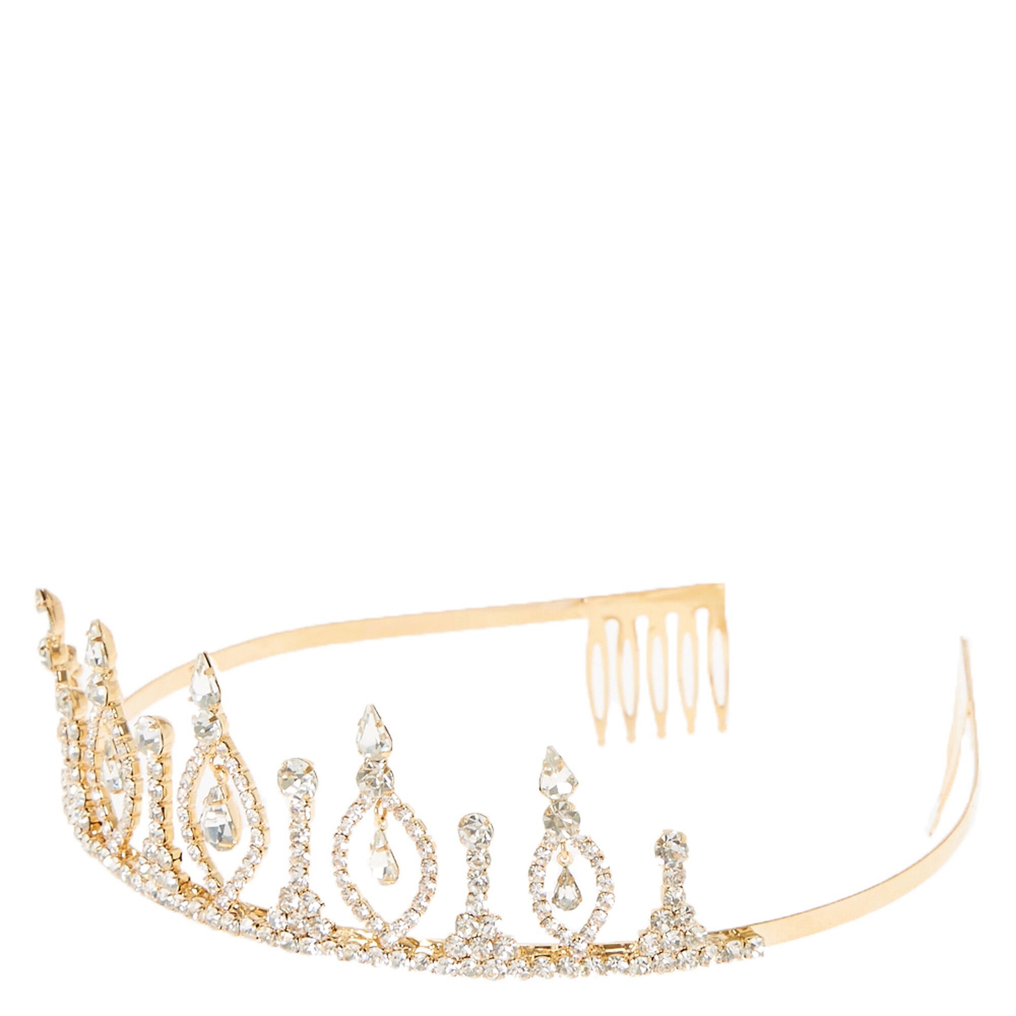 Royal Gold Chandelier Tiara | Claire's US