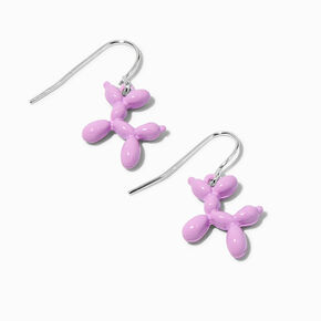 Purple Balloon Animal 0.5&quot; Drop Earrings ,