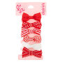 Claire&#39;s Club Hair Bow Clips - Red, 6 Pack,