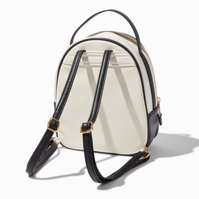Bow &amp; White Quilted Coquette Small Backpack,