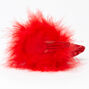 Sequin Devil Ear Snap Hair Clips - Red, 2 Pack,