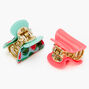 Watermelon Palm Leaf Mini Hair Claws - 2 Pack,