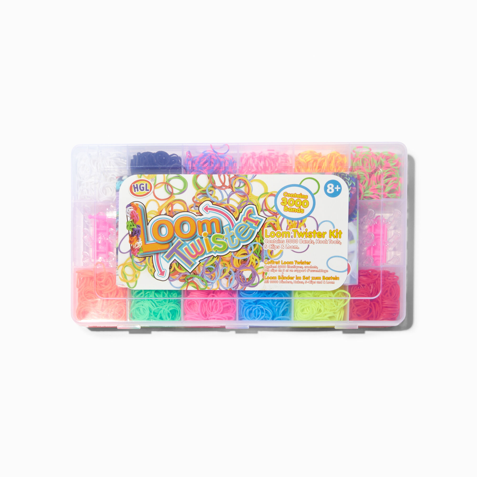 View Claires Loom Twister Bands Kit Rainbow information