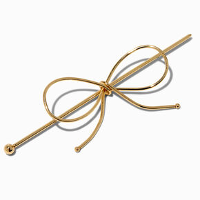 Gold-tone Bow Hair Pin,
