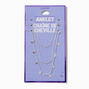 Silver-tone Disc Multi-Strand Chain Anklet,