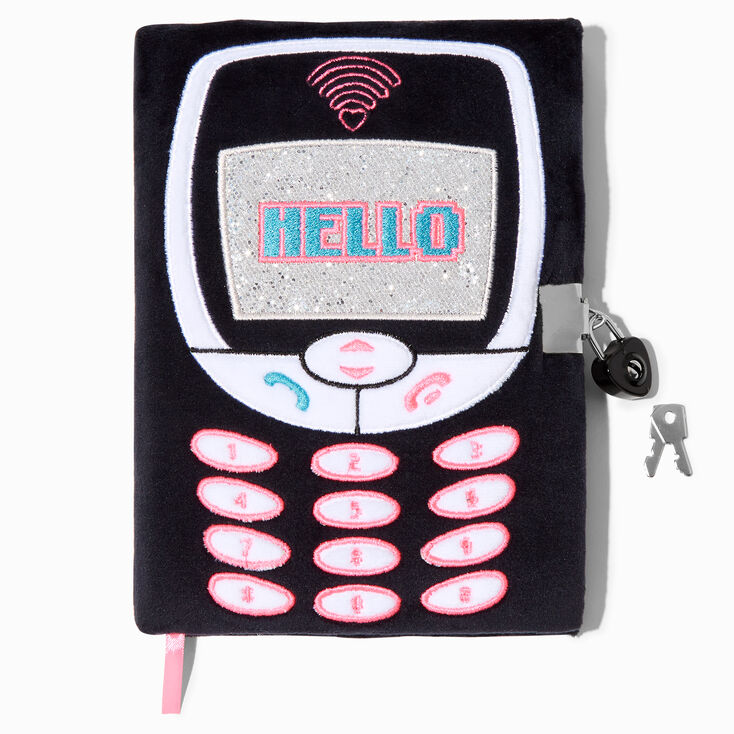 Cellphone Plush Lock Diary,