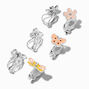 Boucles d&#39;oreilles &agrave; clip fleur, papillon, libellule - Lot de 3,