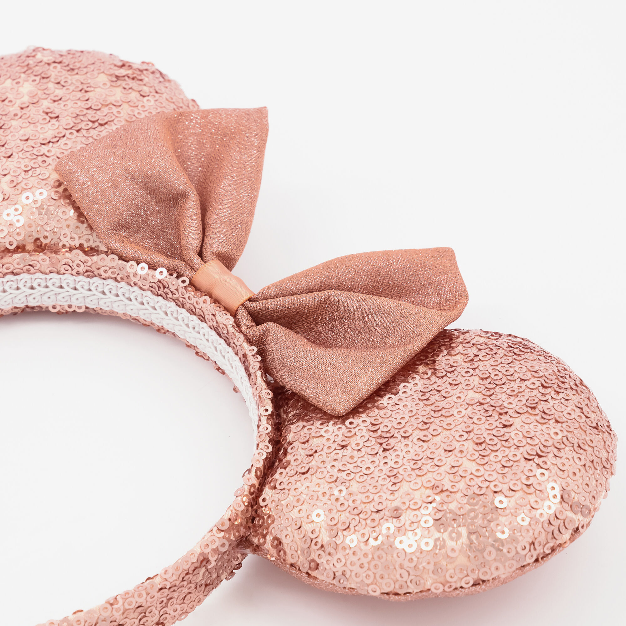 Disney Minnie Mouse Sequined Ears Headband Rose Gold