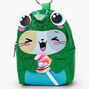 Glitter Frog Costume Cat Mini Backpack Keyring,