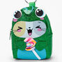 Glitter Frog Costume Cat Mini Backpack Keychain,