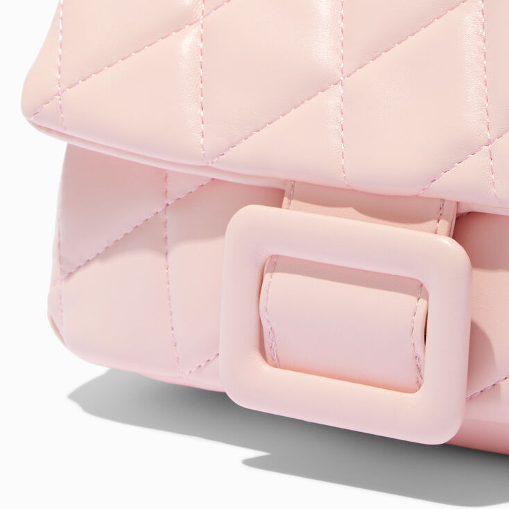 Sac &agrave; bandouli&egrave;re bomb&eacute; et matelass&eacute; rose,