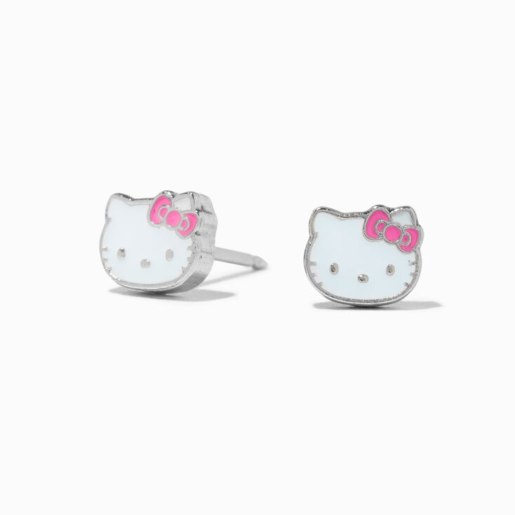 Stainless Steel Hello Kitty Studs Ear Piercing Kit with After Care Lotion