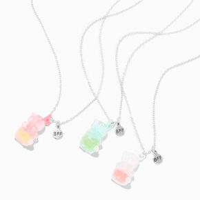 Best Friends Glow-In-The-Dark Gummy Bears&reg; Pendant Necklaces - 3 Pack,