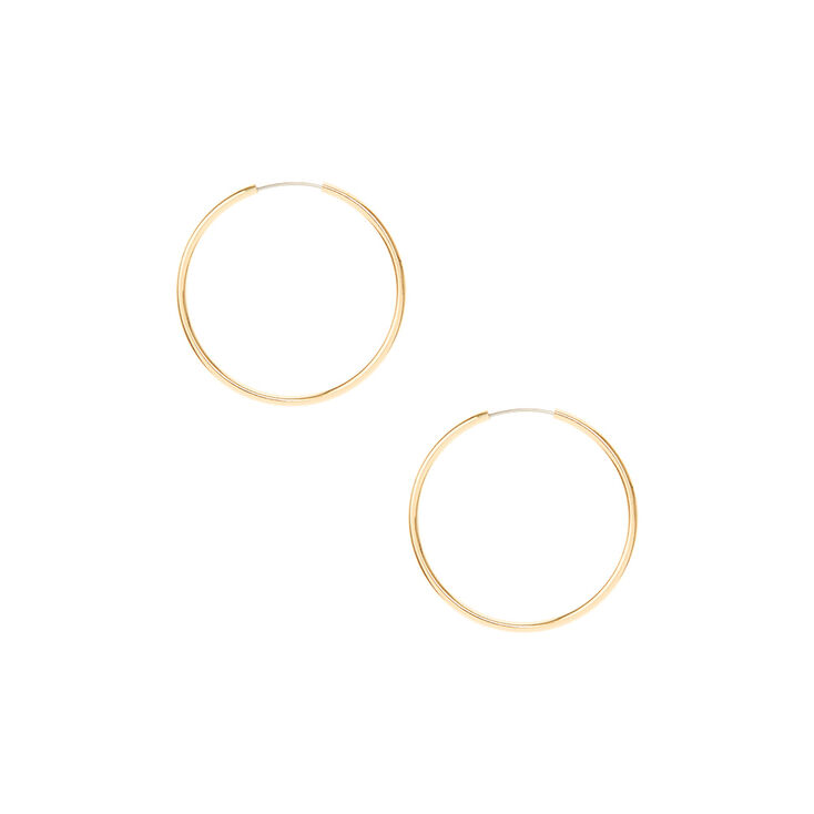 Gold 30mm Hoop Earrings Claire S Gold 30mm Hoop Earrings
