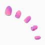 Pink &amp; Purple Gemstone Stiletto Press On Vegan Faux Nail Set - 24 Pack,