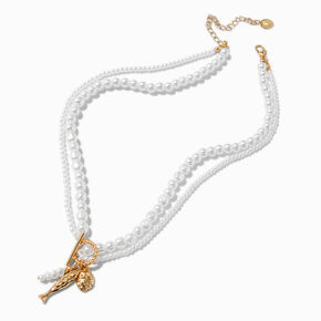 Pearl Toggle Beach Multi-Strand Necklace,
