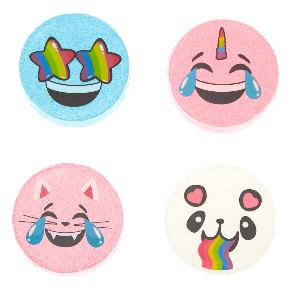 Rainbow Emoji Bath Bomb Blind Bag - 4 Pack,