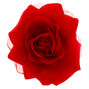 Chiffon Rose Hair Clip &amp; Pin - Red,