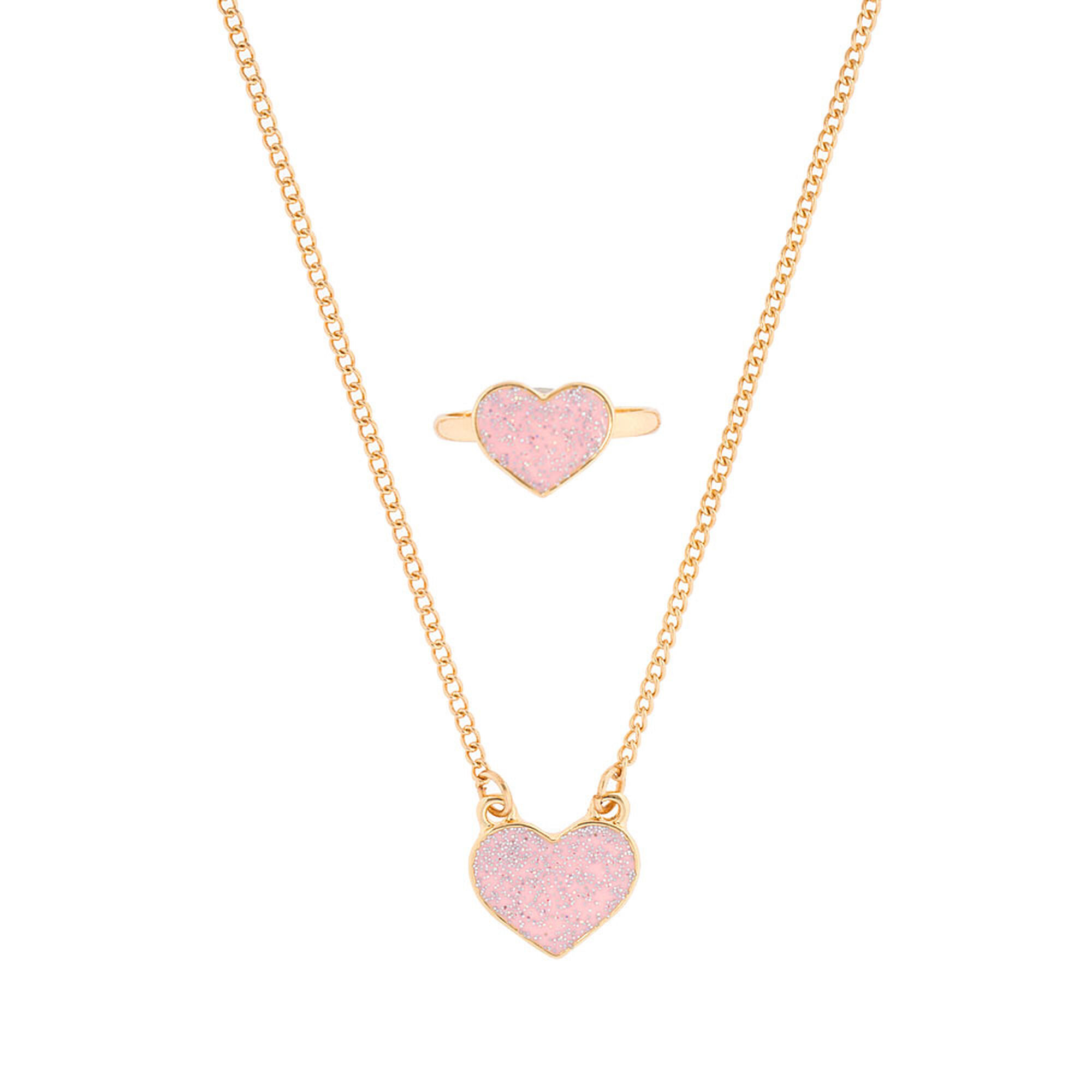 Kids Heart Of Gold Jewelry Set Claire S Us Kids Heart Of Gold Jewelry Set