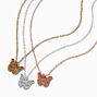 Colliers &agrave; pendentif papillon en m&eacute;taux mixtes - Lot de 3,