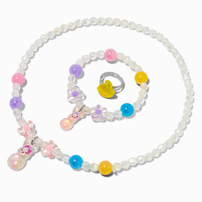 Easter Bunny Beaded Jewelry Set - 3 Pack,