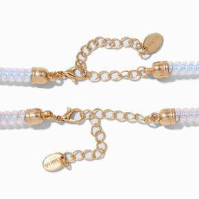Best Friends Smiling Flower Spiral Choker Necklaces - 2 Pack,