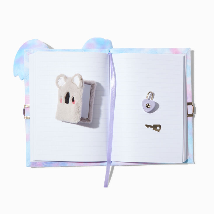 Koala Plush Lock Diary &amp; Mini Notebook,